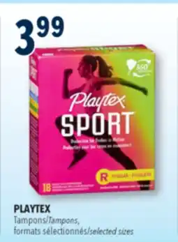 Familiprix PLAYTEX Tampons, selected sizes offer