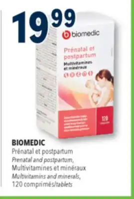 Familiprix BIOMEDIC Prenatal and postpartum, Multivitamins and minerals, 120 tablets offer