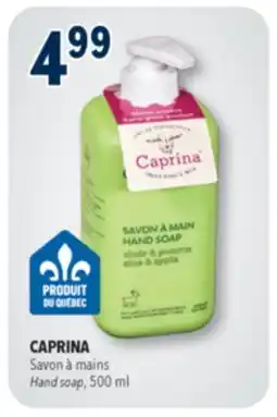 Familiprix CAPRINA Hand soap offer