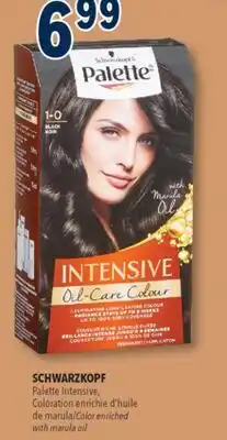 Familiprix Schwarzkopf Palette Intensive Oil-Care Colour permanent hair dye #1-0 Black offer