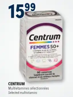 Familiprix CENTRUM Selected vitamin and mineral supplements offer