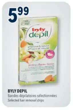 Familiprix BYLY DEPIL Selected hair removal strips offer