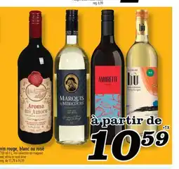 Marché Richelieu VIN ROUGE, BLANC OU ROSÉ | RED, WHITE OR ROSÉ WINE offer