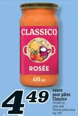 Marché Richelieu SAUCE POUR PÂTES CLASSICO | CLASSICO PASTA SAUCE offer