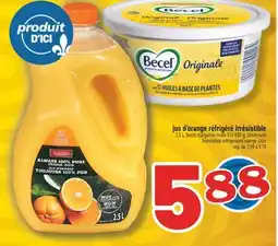 Marché Richelieu JUS D'ORANGE RÉFRIGÉRÉ IRRÉSISTIBLE | IRRÉSISTIBLE REFRIGERATED ORANGE JUICE offer