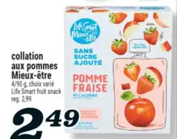 Marché Richelieu COLLATION AUX POMMES MIEUX‑ÊTRE | LIFE SMART FRUIT SNACK offer