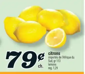 Marché Richelieu CITRONS | LEMONS offer