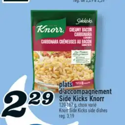 Marché Richelieu PLATS D'ACCOMPAGNEMENT SIDE KICKS KNORR | KNORR SIDE KICKS SIDE DISHES offer