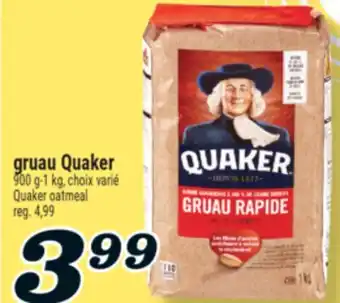 Marché Richelieu GRUAU QUAKER | QUAKER OATMEAL offer