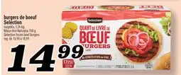 Marché Richelieu BURGERS DE BOEUF SELECTION | SELECTION FROZEN BEEF BURGERS offer