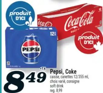 Marché Richelieu PEPSI, COKE | PEPSI, COKE SOFT DRINK offer