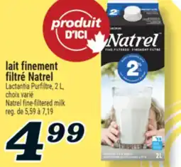 Marché Richelieu LAIT FINEMENT FILTRÉ NATREL | NATREL FINE-FILTERED MILK offer