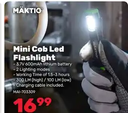 Bumper to Bumper MÄKTIG Mini Cob Led Flashlight offer