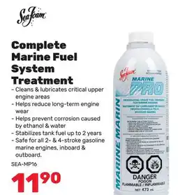 Bumper to Bumper SeaFoam Complete Marine Fuel System Treatment offer