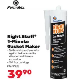 Bumper to Bumper Permatex Right Stuff 1-Minute Gasket Maker offer