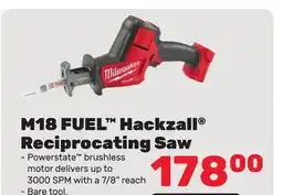 Bumper to Bumper Milwaukee M18 FUEL Hackzall Reciprocating Saw offer