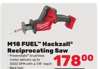 Bumper to Bumper Milwaukee M18 FUEL Hackzall Reciprocating Saw offer