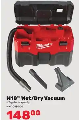 Bumper to Bumper Milwaukee M18 Wet/Dry Vacuum offer