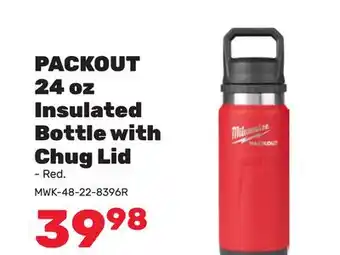 Bumper to Bumper Milwaukee PACKOUT 24 oz Insulated Bottle with Chug Lid offer