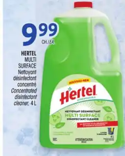 Uniprix HERTEL MULTI SURFACE Nettoyant désinfectant concentré/Concentrated disinfectant cleaner offer