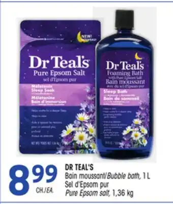 Uniprix DR TEAL'S Bain moussant Sel d'Epsom pur /Bubble bath Pure Epsom salt offer