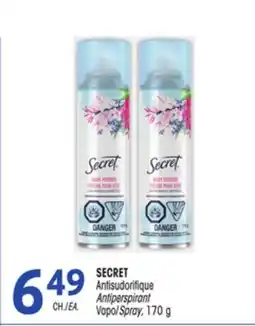 Uniprix SECRET Antisudorifique /Antiperspirant, Vapo/Spray offer