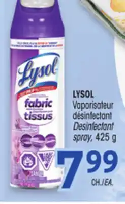 Uniprix LYSOL Vaporisateur désinfectant / Desinfectant spray offer