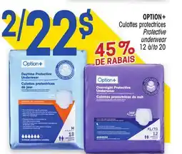 Uniprix OPTION+ Culottes protectrices/ Protective underwear offer