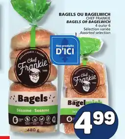 Marché Bonichoix CHEF FRANKIE BAGELS OR BAGELWICH offer