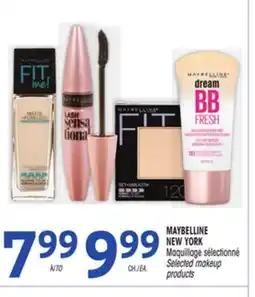 Uniprix MAYBELLINE NEW YORK Maquillage sélectionné / Selected makeup offer