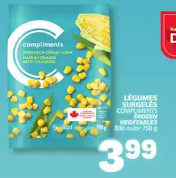 Marché Bonichoix COMPLIMENTS COMPLIMENTS FROZEN FROZEN VEGETABLES offer