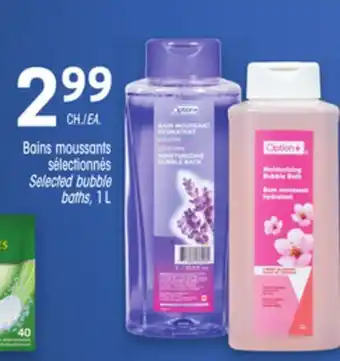 Uniprix OPTION+ Bains moussants sélectionnés offer