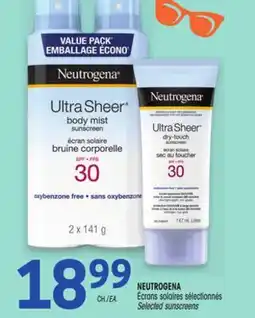 Uniprix NEUTROGENA Écrans solaires sélectionnés offer