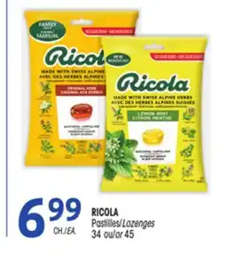 Uniprix RICOLA Pastilles/Lozenges offer