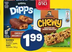 Marché Bonichoix QUAKER CHEWY, DIPPS BARS offer