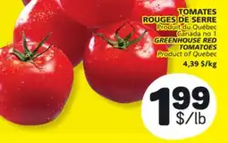 Marché Bonichoix GREENHOUSE RED TOMATOES offer