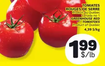 Marché Bonichoix GREENHOUSE RED TOMATOES offer