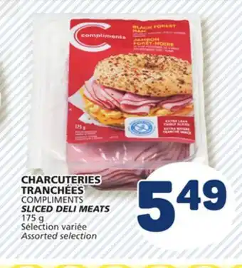 Marché Bonichoix COMPLIMENTS SLICED DELI MEATS offer