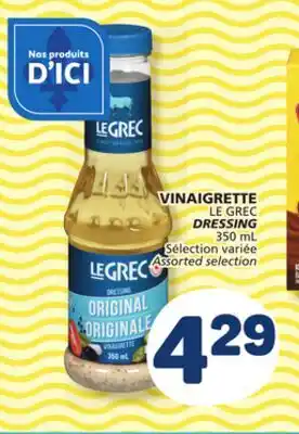 Marché Bonichoix LE GREC DRESSING offer