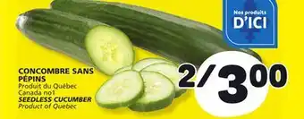 Marché Bonichoix SEEDLESS CUCUMBER SEEDLESS offer
