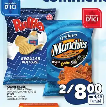 Marché Bonichoix RUFFLES MUNCHIES CHIPS offer