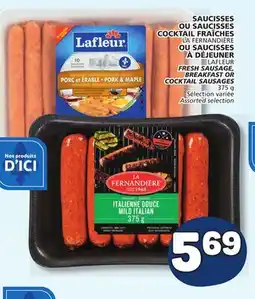 Marché Bonichoix lAFLEUR FRESH SAUSAGE, BREAKFAST OR COCKTAIL SAUSAGES offer