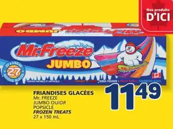 Marché Bonichoix Mr. FREEZE POPSICLE FROZEN TREATS offer