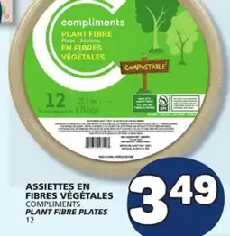 Marché Bonichoix COMPLIMENTS PLANT FIBRE PLATES offer
