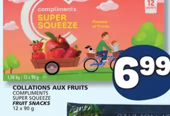Marché Bonichoix COMPLIMENTS SUPER SQUEEZE FRUIT SNACKS offer