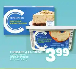 Marché Bonichoix COMPLIMENTS CREAM CHEESE offer