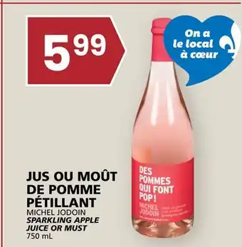 Rachelle-Bery Grocery MICHEL JODOIN SPARKLING APPLE JUICE OR MUST offer