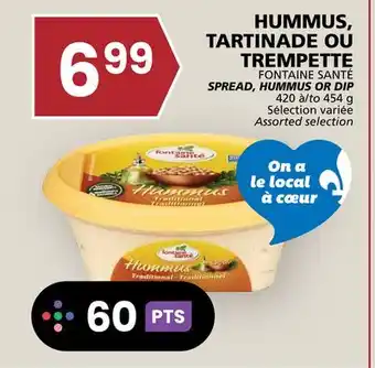 Rachelle-Bery Grocery FONTAINE SANTÉ SPREAD, HUMMUS OR DIP offer