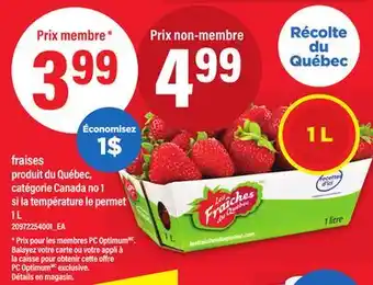 Maxi FRAISES, 1 L offer