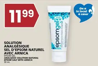 Rachelle-Bery Grocery EPSOM GEL ANALGESIC SOLUTION NATURAL EPSOM SALT WITH ARNICA offer
